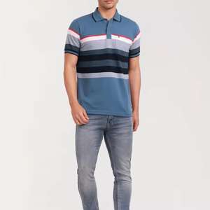 Polo de algodón para hombre, camiseta informal para hombre, logotipo bordado informal personalizado, ropa de golf para hombre - Product Image 4