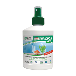 BARRACUDA AQ Solution de nettoyage d'aquariums industrielle écologique sans chlore en bouteille plastique de 250 ml pour usage en salle de bain - Product Image 1