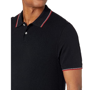 Polo de golf à col roulé 100% coton de haute qualité pour hommes, court, solide, tricoté anti-anti, personnalisable OEM, en polyester, pas cher - Product Image 4