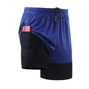Nouveau short de gym double couche à la mode pour hommes Short de course d'entraînement 2 en 1 de haute qualité et écologique pour le sport et la natation - Product Image 1