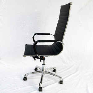Chaise de bureau pivotante à dossier haut MFMB03, revêtement en similicuir, réglable en hauteur avec appui-tête ajustable, pour la maison, l'atelier, l'hôpital, l'hôtel - Product Image 4