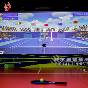 Simulateur de tennis Machine de balle de tennis numérique d'intérieur Équipement d'entraînement sportif Divertissement Sport Machine de simulateur de jeu d'arcade - Product Image 2