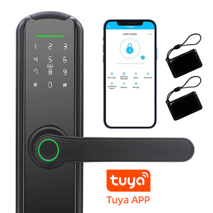 Cerradura de Puerta Electrónica Digital Inteligente <span class=keywords><strong>Navicat</strong></span>, Cerradura Biométrica con Huella Dactilar, Sin Llave, Tarjeta RFID, Cerraduras Automáticas para Puerta, Aplicación Tuya TTLock - Product Image 4