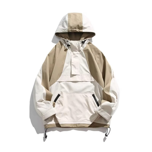 OEM venta al por mayor de alta calidad de logotipo personalizado primavera prendas de vestir de peso ligero con cremallera chaqueta cortavientos a la moda chaqueta con cremallera - Product Image 1