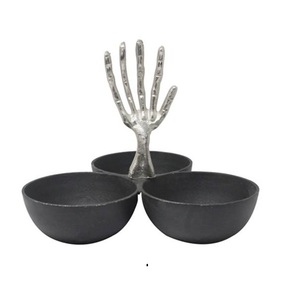 Moderno Recipiente para Dulces de Aluminio con Forma de Ala Gótica, Decoración Espeluznante y Adorable para Halloween y Fiestas, para Servir Bocadillos en Bodas y Cumpleaños. - Product Image 4