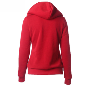 Sudadera con Capucha y Cuello Alto Estampada Personalizada para Mujer, Otoño Invierno |   Chaqueta tipo jersey con mangas farol y transpirable - Product Image 2