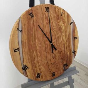 Wooden and Resin <b>Wall</b> <b>Clock</b> for Home and Office Decor with Modern Minimalist Design High Quality Resin Materials - Product Image 2