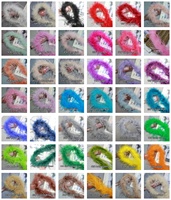 Boa en plumes d'autruche naturelles 1 pli 2M |   Accessoires de couture DIY pour robes, fournitures artisanales en gros