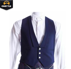 Veste et gilet en laine de style Prince Charlie écossais |   Tenue traditionnelle des Highlands pour hommes avec motif floral - Product Image 4