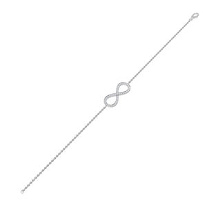 Rikhava 14K Diamond Delicate <b>Fashion</b> <b>Charm</b> <b>Bracelet</b> Beautiful for Weddings Engagements Special Occasions - Product Image 5