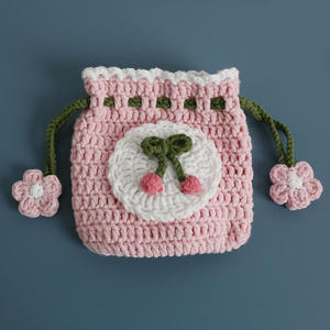 Porte-monnaie en crochet fait main en forme de panda, style dessin animé, accessoire de mode - Product Image 5