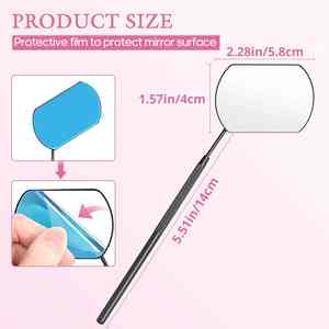 HEXA CARE Miroir de cils détachable Outil d'extension et de maquillage de cils en acier inoxydable de qualité supérieure, produits durables pour les professionnels - Product Image 5