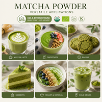 Poudre de Matcha certifiée biologique USDA de qualité cérémoniale, en boîte de 30g, personnalisable pour la vente au détail (OEM/ODM, marque privée)