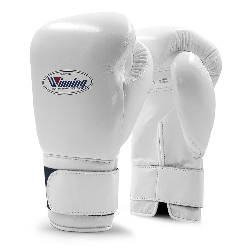 Gants de boxe gagnants Gants de boxe professionnels personnalisés pour l'entraînement au combat Blanc et couleurs personnalisées