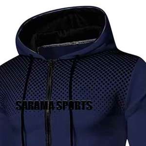Conjunto Deportivo Informal de Otoño para Hombre, Sudadera con Capucha de Manga Larga de Forro Polar, Conjunto Deportivo Holgado de 2 Piezas - Product Image 2