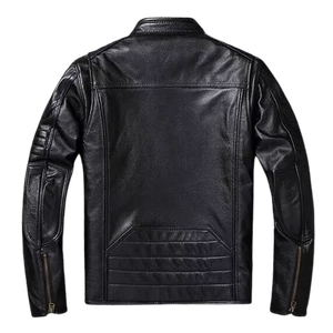Precio de fábrica de calidad premium Nuevo diseño de moda Tu propia chaqueta de cuero Chaqueta de cuero personalizada para hombres - Product Image 4