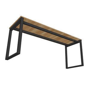 60x180cm Rectangular Rubberwood <b>Desk</b> Extendable Durable with Metal Material for Home Office School Living Room Dining-HBRT035 - Product Image 5