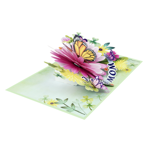 การ์ดป๊อปอัพทำด้วยมือสำหรับ3D การ์ดป๊อปอัพแบบใหม่ออกแบบสไตล์เวียดนามงานพิมพ์แบบออฟเซ็ตคำอวยพร 'I Love mom' สำหรับวันแม่ - Product Image 4