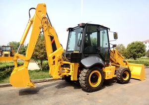 Maquinaria de construcción multifuncional usada 420F retroexcavadora 4X4 rueda frontal cargador Tractor - Product Image 4