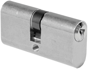 Cilindro Ovale Art. 2302/Cs Ottone Cromato Satinato Mm. 60 (30-30) - Product Image 1