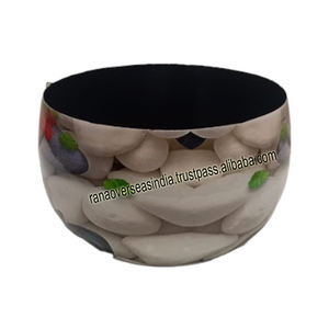 Hot Selling Classic Design <b>Glazed</b> Metal Planter Round Iron Flower <b>Pot</b> for Living Room Decorative at Wholesale Price - Product Image 3
