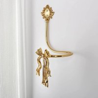Attache de rideau en laiton torsadé doré de style européen industriel classique, avec taille personnalisée pour la décoration de la chambre à coucher et du salon