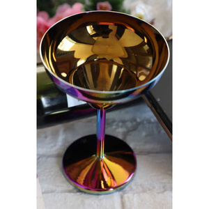 Gobelet à vin en acier inoxydable martelé de luxe de style classique pour restaurants hôtels camping et fêtes-Type céramique d'argile - Product Image 2