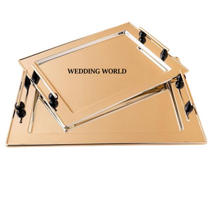 Plateau à chocolat décoratif en métal Plateau à chocolat fait à la main de belle qualité Plateau à chocolat fantaisie élégant classique - Product Image 1