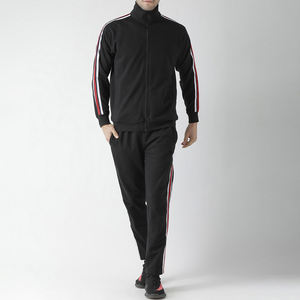 Survêtements et survêtements personnalisés de haute qualité avec bandes latérales, ensemble d'entraînement pour hommes, vente en gros, survêtements et survêtements personnalisés - Product Image 1