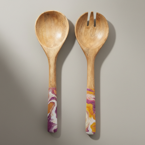 Juego de Cubiertos de Madera de Mango Esmaltada Personalizados, Cubiertos Sostenibles para Restaurante, Fiestas en Casa, Uso Diario, Proveedor Mayorista - Product Image 3