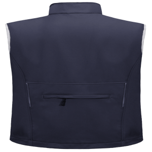 Chaleco Unisex Delgado de Lona Softshell con Cuello Alto, Logotipo Frontal, Cortavientos, Sin Mangas, para Exteriores - Product Image 4