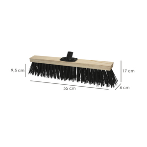 Spazzola Industriale in Fibra Grossa di Polipropilene Supporto in Legno 50 cm. Garra Plastico. (Senza Mango) - Product Image 2