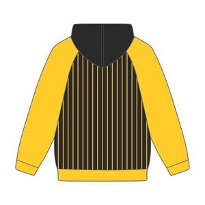 Año de Fundación 1963 Iota Phi Theta Black Body Gold Raglan Pinstripes Pullover Hoodie Greek Fraternity Apparel Divine Nine HBCU - Product Image 3