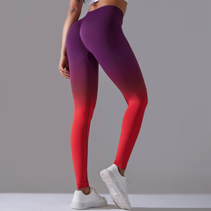 Leggings deportivos de yoga personalizados con precio al por mayor, pantalones de compresión para mujer, sublimación, cintura elástica, mallas de yoga para chicas - Product Image 5