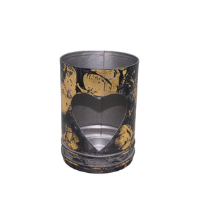 Modern Luxury <b>Square</b> Votive <b>Candle</b> Holder Handmade Iron/Jute & Brown Wood for Living Room & Christmas Decorations - Product Image 2