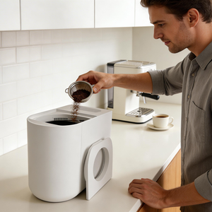 LUXFOND Composteur alimentaire électrique compact pour cuisine, technologie de traitement IA, filtre anti-odeurs, fonctionnement silencieux, usage domestique - Product Image 1