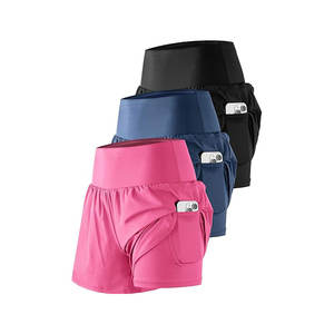 Traje de chándal para correr Sin mangas Color sólido Conjuntos de pantalones cortos de motorista Punto acanalado Conjunto corto de dos piezas Pantalones cortos de mujer - Product Image 2