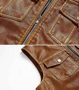 Veste de moto en cuir pour homme Vêtements de course pour moto et course automobile - Product Image 5