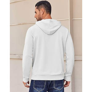 เสื้อสเวตเชิ้ตมีฮู้ดแบบสวมศีรษะน้ำหนักเบาและโลโก้การพิมพ์ลายแบบไตรผสมมีฮู้ดฉลากตามสั่ง - Product Image 4