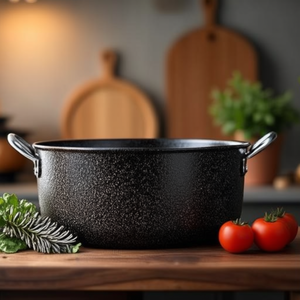 Casserole en aluminium antiadhésive (30cm) BIMBI Noir 262300 - Product Image 3