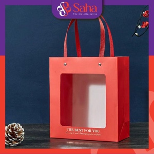 Bolsa de papel Kraft de lujo personalizada 18*18*9 CM Dimensiones Novedad Regalo Moda Compras Embalaje para cosméticos Artesanía Muestra gratis - Product Image 2