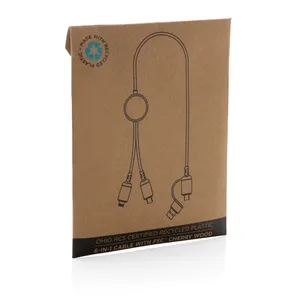 Cavo USB 6-in-1 Sostenibile Ohio in Plastica Riciclata - Gadget Promozionale - Product Image 6