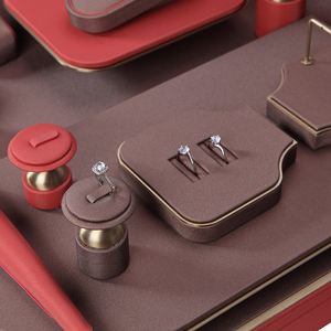 Set di Espositori per Gioielli Personalizzati, Supporti in Velluto su Misura per Anelli, Bracciali e Collane, Soluzione Visiva OEM per <span class=keywords><strong>Negozi</strong></span> - Product Image 6