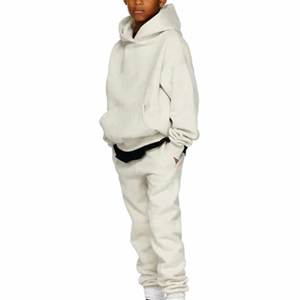 Streetwear 100% coton unisexe personnalisé pour enfants Survêtement Pull à capuche et pantalon de jogging Respirant Séchage rapide - Product Image 1