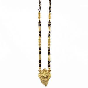 Vente en gros 24K Micro Or Rempli Long Pendentif Mangalsutra Usage Quotidien Finition Or Mangalsutra Mariage Traditionnel Long Mangalsutra - Product Image 2