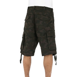 Shorts d'été personnalisés pour hommes en toile respirante, service OEM, 100 % coton, motif uni, taille élastique, décontracté - Product Image 3