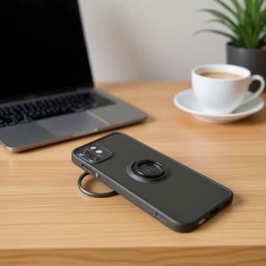 Étui de téléphone DAM Frosting TPU au design simple avec support magnétique et poignée pour téléphone pour une protection antichoc pour 16 - Product Image 3