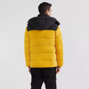 แจ็กเก็ตขนเป็ดคุณภาพสูงสำหรับผู้ชายเสื้อโค้ทฤดูใบไม้ร่วงและฤดูหนาวมีฮู้ดแฟชั่นพิมพ์ลายตัวอักษร - Product Image 3