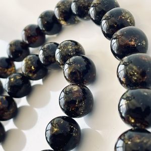 Perles de prière en ambre vert noir, ambre baltique naturel, 16 mm, 33 perles - Product Image 4