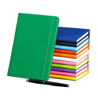 Carnet de notes en cuir rigide style vintage Nexgen Exports (A5) avec logo personnalisé, couleur, reliure thermique, papier offset 65g, 84 pages